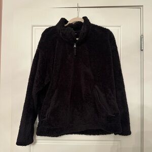 Cozy Black Fleece Pullover